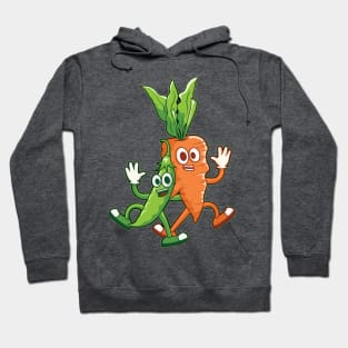 peas and carrots Hoodie